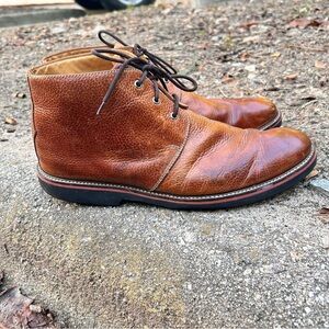 Martin Dingman Brown leather Chukka Old row Oiled Saddle Boots